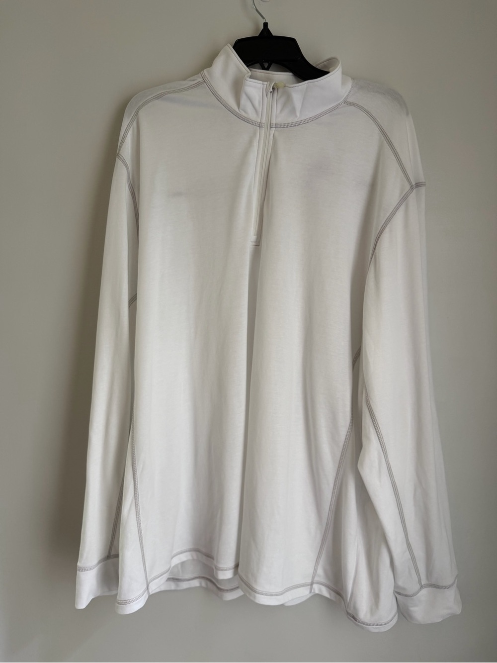 Tommy Bahama Paradise Valley Half Zip Pullover XXXL White Stretch Lightweight